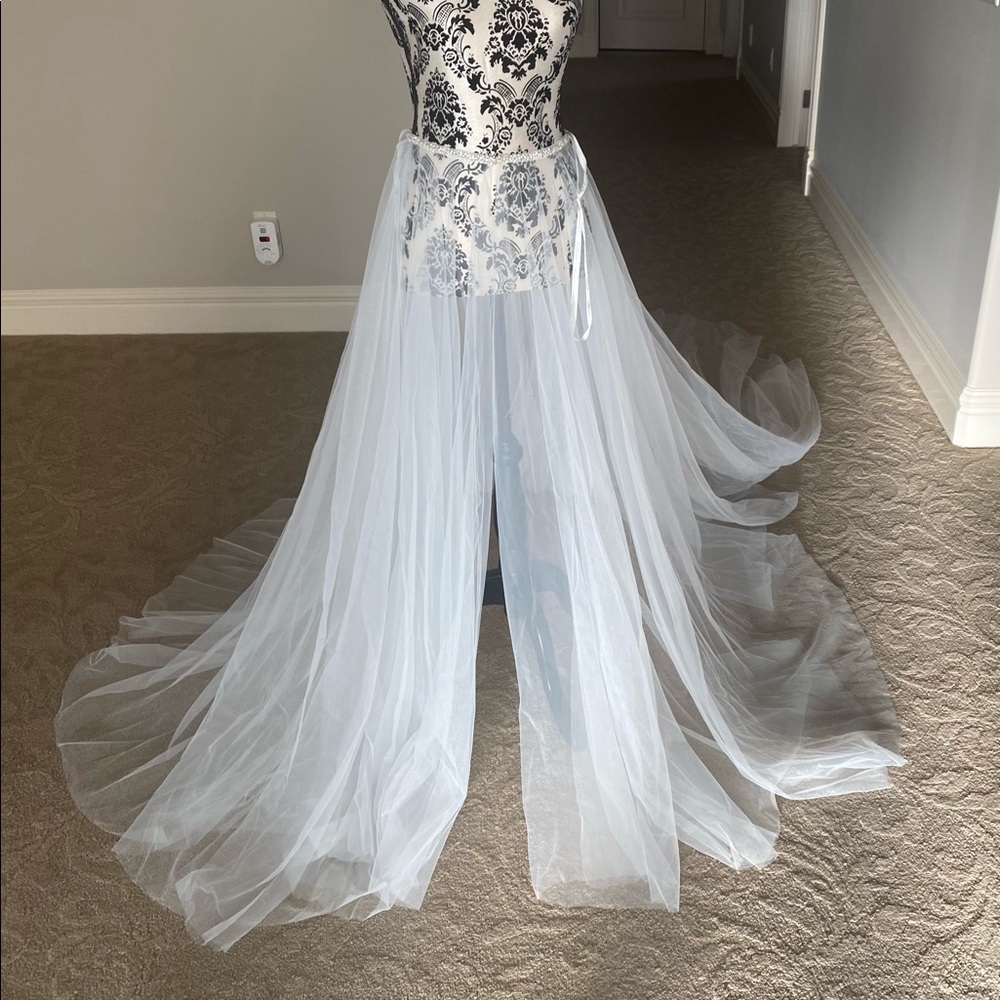 Calla Blanche bridal overskirt